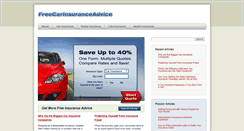 Desktop Screenshot of freecarinsuranceadvice.com