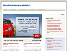 Tablet Screenshot of freecarinsuranceadvice.com